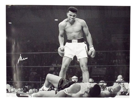Muhammad Ali Signed 30x40 Photo Graded PSA 9